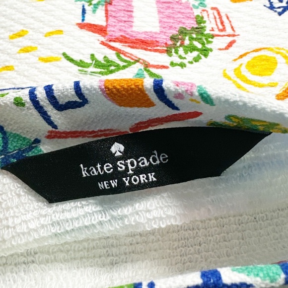 NEW ♠️Kate Spade♠️ MEDITERRANEAN THEME Kitchen Towel Set/2 - Picture 6 of 6